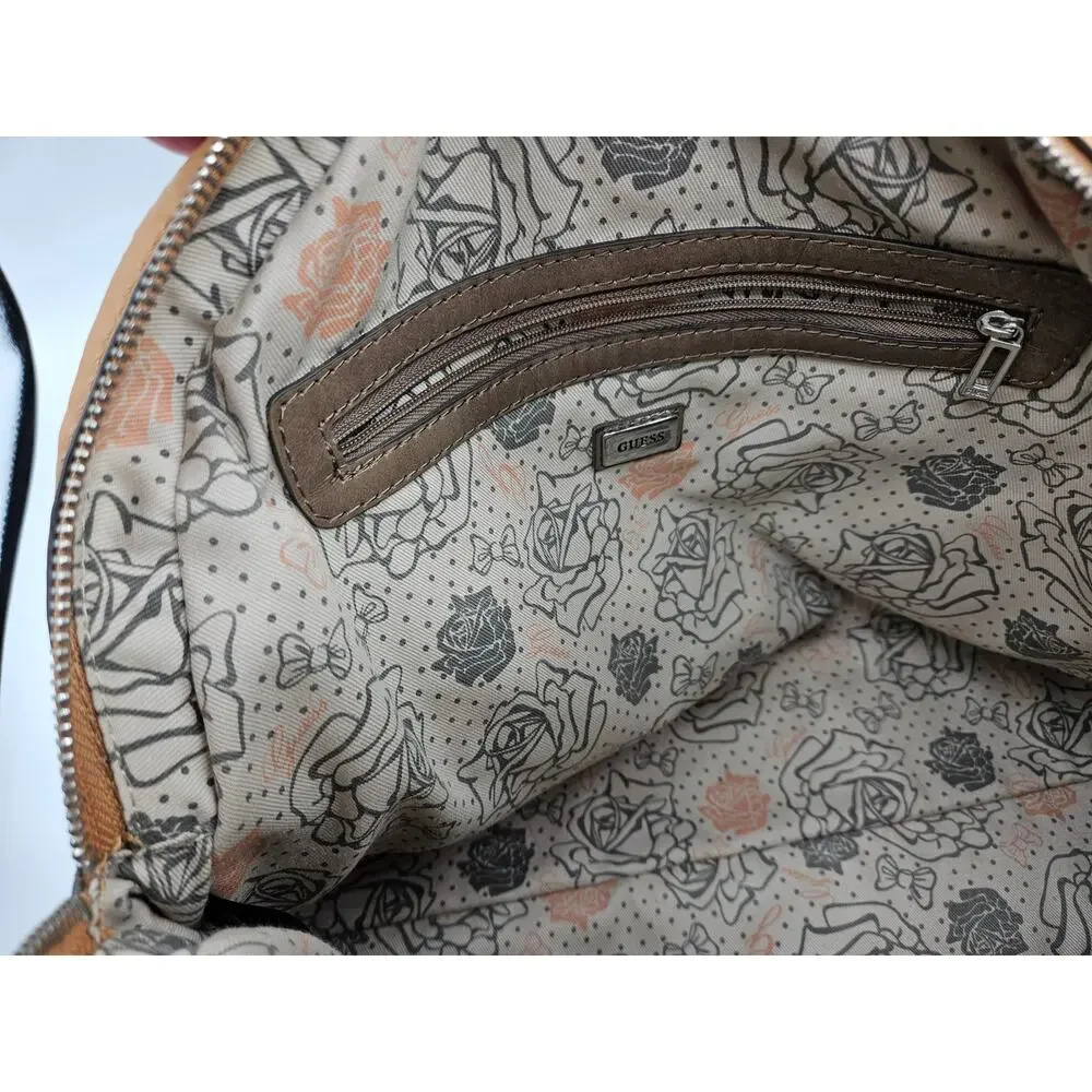 Guess by Marciano Women's Satchel‎ Purse Handbag Tan Brown EUC
